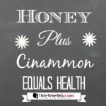 honey and cinnamon equals health